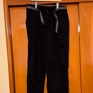 Arizona Jean Company Black Cargo Pants with Gray Accents